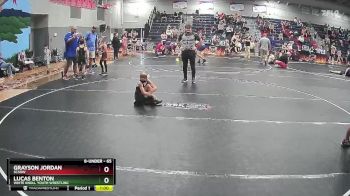 65 lbs Round 3 - Lucas Benton, White Knoll Youth Wrestling vs Grayson Jordan, SCSOW