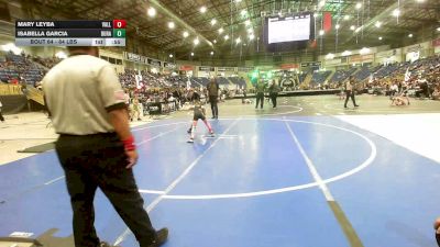 64 lbs 3rd Place - Mary Leyba, Valley Bad Boys vs Isabella Garcia, Duran Elite