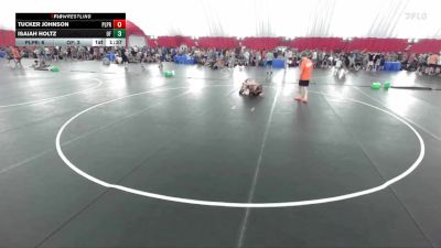 120 lbs Quarters & Wb (16 Team) - Tucker Johnson, Pequot Lakes/Pine River-Backus vs Isaiah Holtz, Oconto Falls