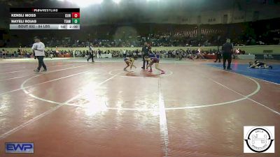 84 lbs Semifinal - Kensli Moss, Clinton, Ok vs Nayeli Rojas, Team Tulsa Wrestling Club