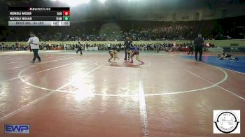 84 lbs Semifinal - Kensli Moss, Clinton, Ok vs Nayeli Rojas, Team Tulsa Wrestling Club