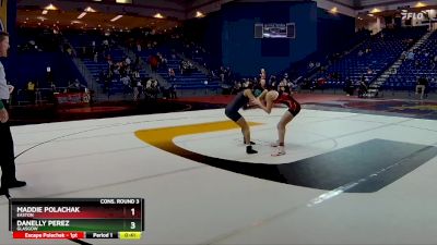 100 lbs Cons. Round 3 - Maddie Polachak, Easton vs Danelly Perez, Glasgow