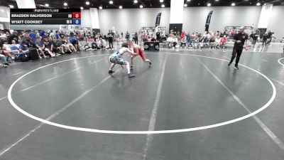 157 lbs Braeden Halverson, North Dakota vs Wyatt Cooksey, Indiana Blue