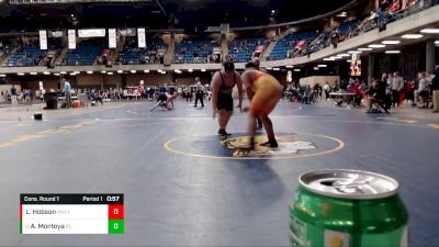 285 lbs Cons. Round 1 - Antonio Montoya, Plainfield Central vs Leonidas Hobson, Waubonsie Valley