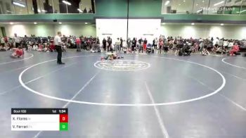 80 lbs Round Of 16 - Xavier Flores, IN vs Vinny Ferrari, TX