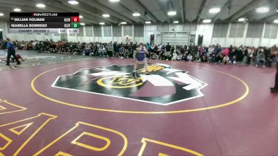 125 lbs Champ. Round 2 - Gillian Holman, Glenrock vs Isabella Borrego, Cleveland