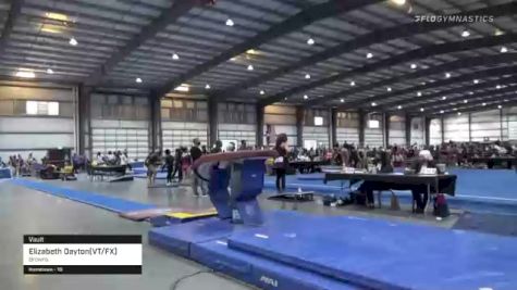 Elizabeth Dayton(VT/FX) - Vault, Browns - 2021 Region 1 Women's Championships