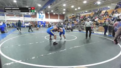 215 lbs Champ. Round 2 - Joshua Carvajal, Garey vs Rocky Windrath, Fountain Valley