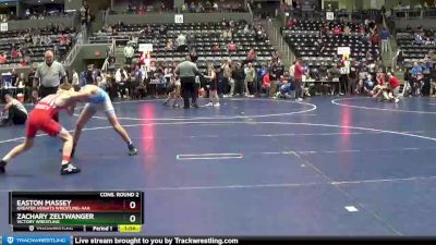 120 lbs Cons. Round 2 - Zachary Zeltwanger, Victory Wrestling vs Easton Massey, Greater Heights Wrestling-AAA