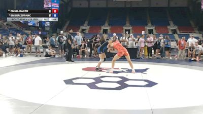 115 lbs 7th Place Match - Emma Baker, Michigan vs Ember Zupanc, Wisconsin