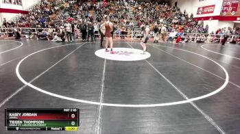 175 lbs Cons. Round 3 - Tiegen Thompson, Lingle-Ft. Laramie/Southeast vs Kasey Jordan, Lovell