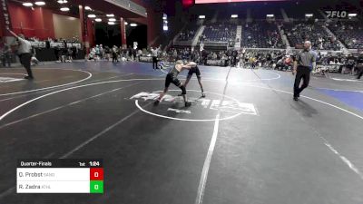 109 lbs Quarterfinal - Quade Probst, Sanderson Wrestling Academy vs Reid Zadra, Athlos Wrestling