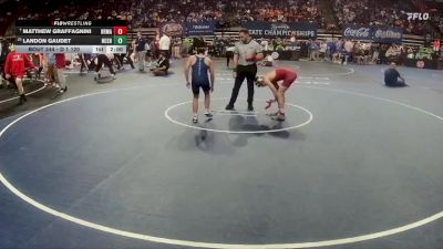 D 1 120 lbs Champ. Round 2 - Matthew Graffagnini, Brother Martin vs Landon Gaudet, Northshore