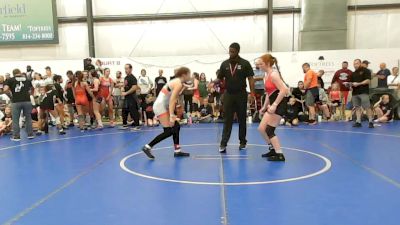 56 lbs Rr Rnd 1 - Ava Sommers, Lady Warriors United - W vs Calliope Willman, Charlies Angels- W