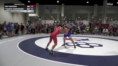 57 lbs Champ. Round 2 - Troy Montero, Monster Garage Wrestling vs Koufax Christensen, Oklahoma Regional Training Center