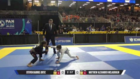 Matthew Alexander McLaughlin vs Steven Gabriel Ortiz 2025 Pan Kids Jiu-Jitsu IBJJF Championship