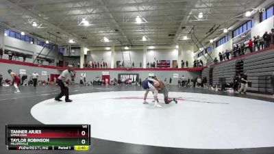 141 lbs Cons. Round 3 - Tanner Arjes, Upper Iowa vs Taylor Robinson, Millersville