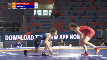 62 kg Round of 16 - Ilona Prokopevniuk (UKR) vs Kayla Miracle (USA)