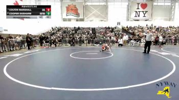 65 lbs Quarterfinal - Colton Marshall, Club Not Listed vs Cooper Dusharm, Northern New York Wrestling Acadamy