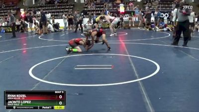 100 lbs Round 3 (4 Team) - Ryan Kozel, Ninja Killer vs Jacinto Lopez, Ninja Gold