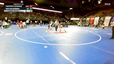 113 Class 4 lbs Champ. Round 1 - Waylon Burress, Christian Brothers College vs Grayson Clevenger, Ozark