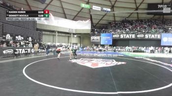 Boys 1A 138 lbs Cons. Round 2 - Kaiden Huber, Cashmere vs Bennett Nocula, Klahowya