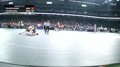 D4-132 lbs Cons. Round 2 - Blayne Crance, Union City vs Tayden Fotis, North Muskegon