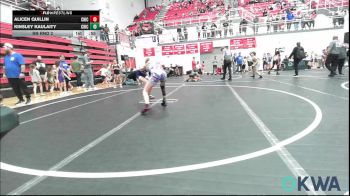 75-80 lbs Rr Rnd 2 - Alicen Quillin, Chickasha Youth Wrestling vs Kinsley Kaulaity, Chickasha Youth Wrestling