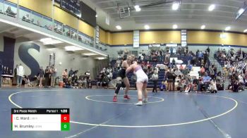 190 lbs. 3rd Place Match - Caroline Ward, Liberty (Wentzville) vs Mariyah Brumley, Lebanon