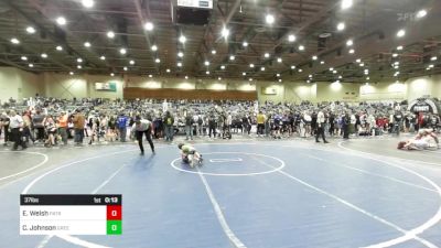 37 lbs Consi Of 8 #2 - Evander Welsh, Patriot Mat Club vs Colt Johnson, Greenwave Youth WC