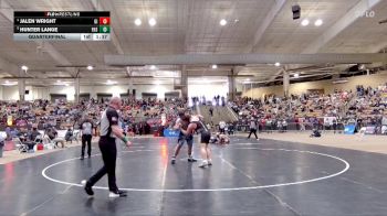 A 285 lbs Quarterfinal - Hunter Lange, Fairview High School vs Jalen Wright, Gibbs High School