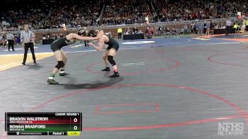 D4-165 lbs Champ. Round 1 - Rowan Bradford, Decatur HS vs Bradon Walstrom, Iron Mountain HS