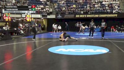 184 lbs Champ. Round 1 - Justin Mayes, NYU vs Easton Hull, Wis.-Stevens Point