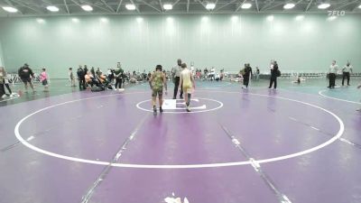 90 lbs Rr Rnd 3 - Brayden Miller, Iron Faith Gold - EL vs Aiden Miller, Mat Warriors Orange K6 - EL