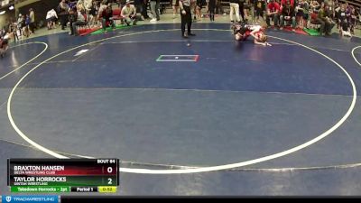 74 lbs Cons. Round 1 - Taylor Horrocks, Uintah Wrestling vs Braxton Hansen, Delta Wrestling Club