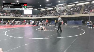 85 lbs Round Of 16 - Liam Flemming, Plymouth Meeting vs Sam Cruz, Paulsboro