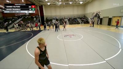 132 lbs Quarterfinal - Tanner Telford, Sanderson Wrestling Academy vs Asher Troendle, Uintah Wrestling