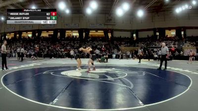 155 lbs Quarterfinal - Reese Butler, North County vs Delaney Stup, Tuscarora
