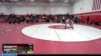 130 lbs Quarterfinal - Desirae Juarez, Southridge vs Mia Maldonado, Prosser (Girls)