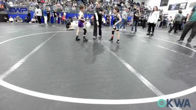 46 lbs Rr Rnd 2 - Hunter Larsen, Blue Devil Wrestling vs Kanyon Moran, Chickasha Wrestling