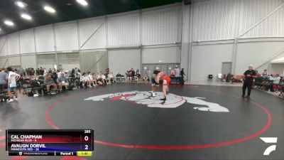 285 lbs Semis & 3rd Wb (16 Team) - Cal Chapman, Michigan Blue vs Avaugn Dorvil, Minnesota Red