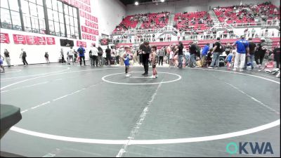 60 lbs Consi Of 4 - Asher Fanshier, Clinton Youth Wrestling vs Grady Combs, Piedmont