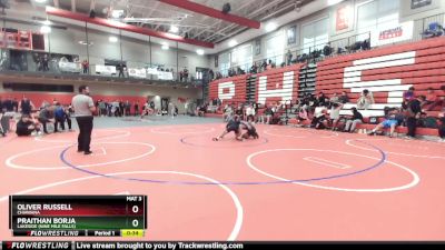 138 lbs Cons. Round 4 - Oliver Russell, Chiawana vs Praithan Borja, Lakeside (Nine Mile Falls)