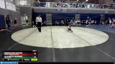 45 lbs Round 2 - Kendalynn Baxter, Grizzly Wrestling Club vs Elizabeth Graeber, Idaho Gold