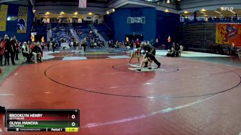 100 lbs Semifinal - Olivia Mancha, Battlefield vs Brooklyn Henry, Gettysburg