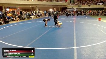 61 lbs Champ. Round 1 - Ryker Buysse, Minneota vs Julian Berthiaume, Scott West