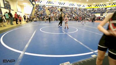 52 lbs Rr Rnd 1 - Piper Schadegg, Skiatook Youth Wrestling vs River Landis, Verdigris Youth Wrestling