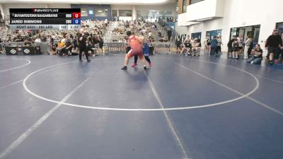 285 lbs Champ. Rd Of 32 - Buyantogtokh Baasanbayar, Irvine HS vs Jared Simmons, Carbon Wrestling Club