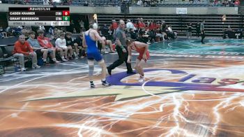 121 lbs Round 3 (4 Team) - Grant Bergeron, Saint Michael-Albertville, MN vs Caden Kramer, Staples-Motley, MN