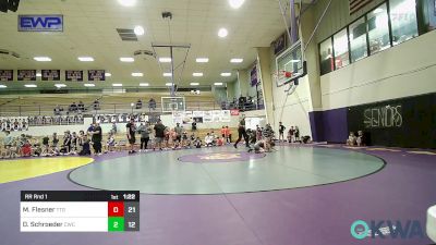 68 lbs Rr Rnd 1 - Myles Flesner, Team Tulsa Gold vs Durbin Schroeder, Cowboy Wrestling Club